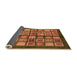 Sideview of Abstract Orange Modern Rug, abs697org