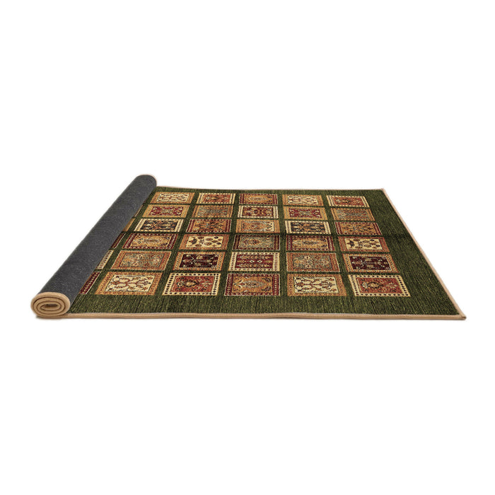 Sideview of Abstract Brown Modern Rug, abs697brn