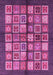 Machine Washable Abstract Pink Modern Rug, wshabs697pnk