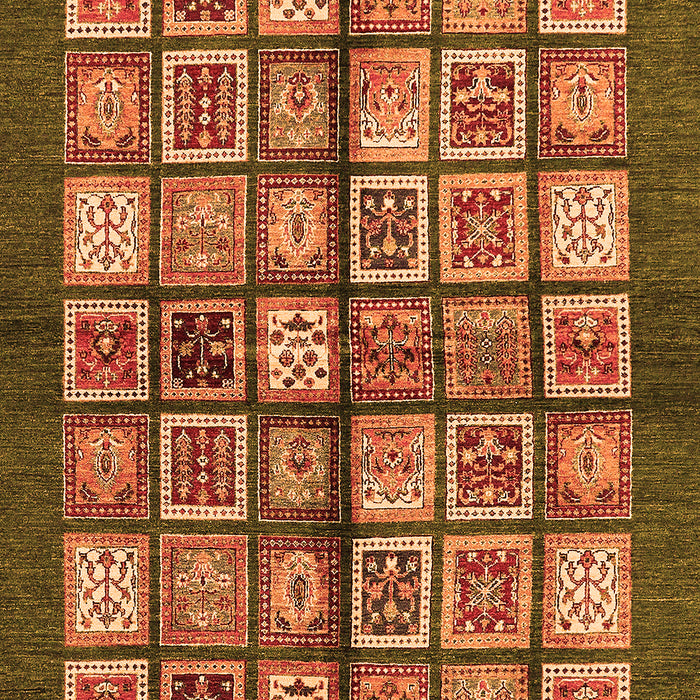 Machine Washable Abstract Orange Modern Area Rugs, wshabs697org