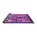 Sideview of Abstract Purple Modern Rug, abs697pur