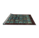 Sideview of Machine Washable Abstract Light Blue Modern Rug, wshabs698lblu