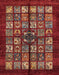 Machine Washable Abstract Rust Pink Rug, wshabs698