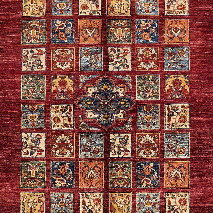 Machine Washable Abstract Rust Pink Rug, wshabs698