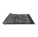 Sideview of Abstract Gray Modern Rug, abs698gry