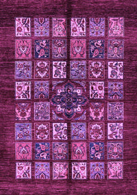 Abstract Purple Modern Rug, abs698pur