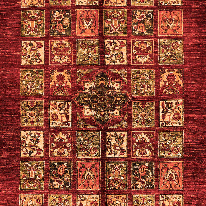 Machine Washable Abstract Orange Modern Area Rugs, wshabs698org