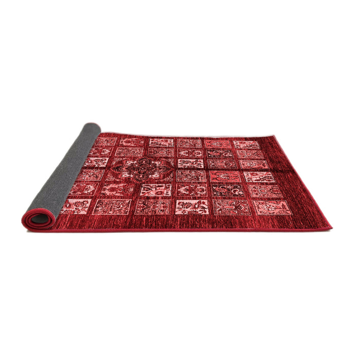 Abstract Red Modern Area Rugs
