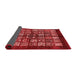 Abstract Red Modern Area Rugs