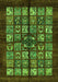 Abstract Green Modern Rug, abs698grn