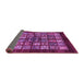 Sideview of Abstract Purple Modern Rug, abs698pur