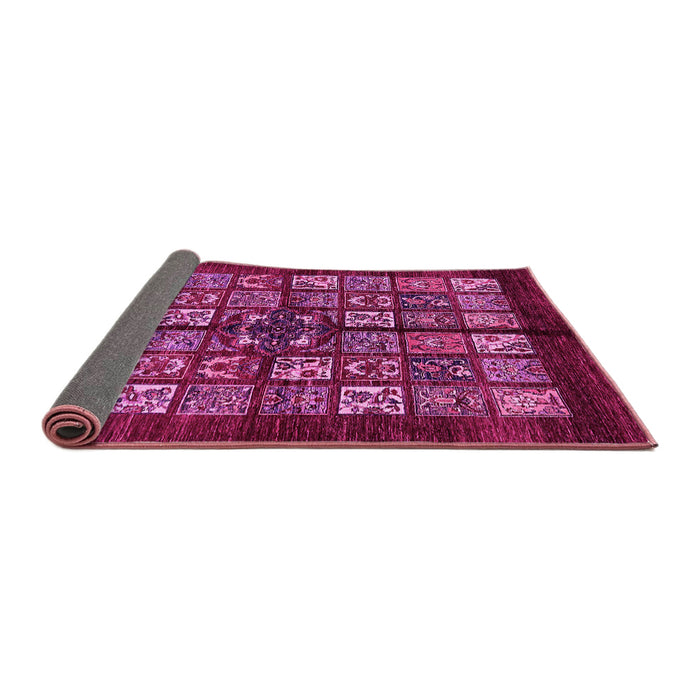 Sideview of Abstract Pink Modern Rug, abs698pnk