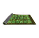 Sideview of Abstract Green Modern Rug, abs698grn