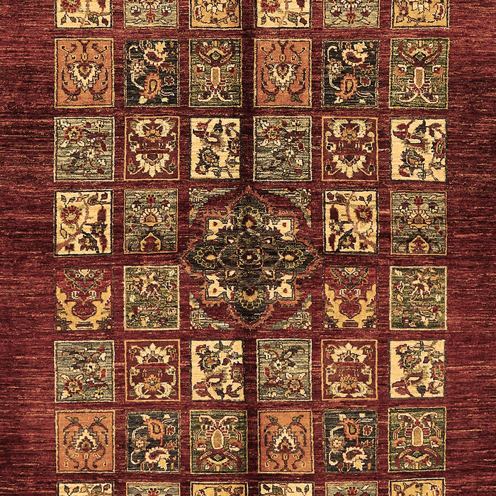 Machine Washable Abstract Brown Modern Rug, wshabs698brn