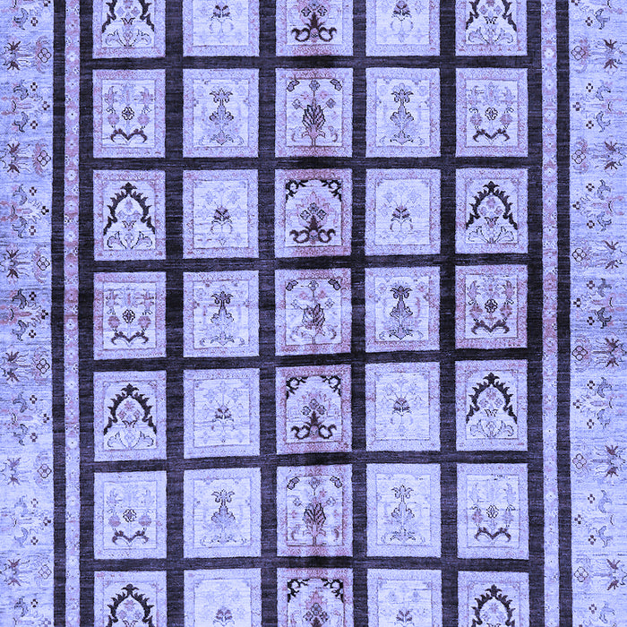 Machine Washable Abstract Blue Modern Rug, wshabs699blu