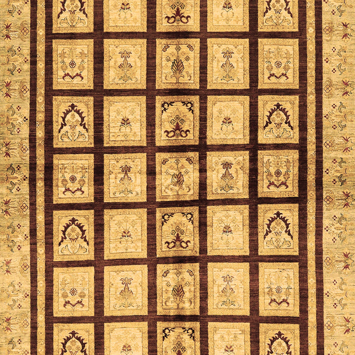 Machine Washable Abstract Brown Modern Rug, wshabs699brn