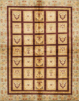 Machine Washable Abstract Yellow Orange Rug, wshabs699