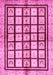 Machine Washable Abstract Pink Modern Rug, wshabs699pnk