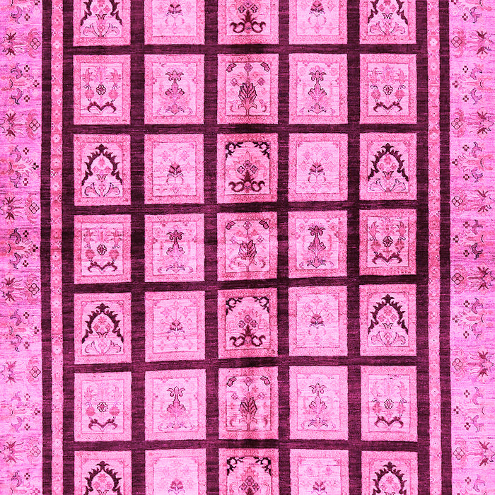 Machine Washable Abstract Pink Modern Rug, wshabs699pnk