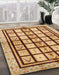 Machine Washable Abstract Yellow Orange Rug in a Family Room, wshabs699