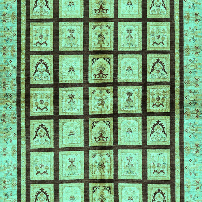 Machine Washable Abstract Turquoise Modern Area Rugs, wshabs699turq