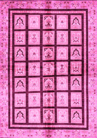 Abstract Pink Modern Rug, abs699pnk