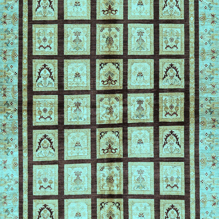 Abstract Light Blue Modern Rug, abs699lblu