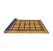 Sideview of Abstract Brown Modern Rug, abs699brn