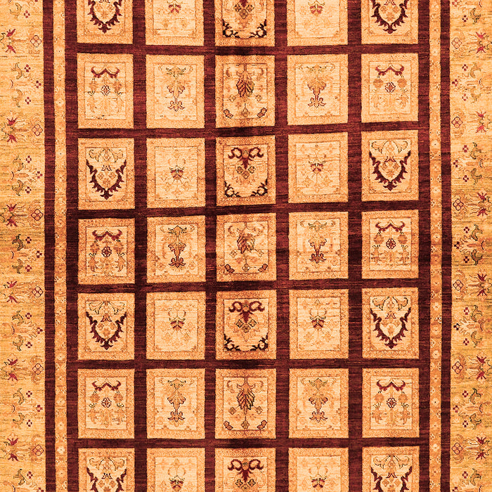 Abstract Orange Modern Rug, abs699org