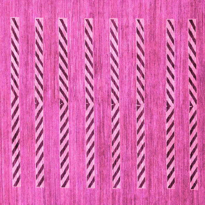 Square Machine Washable Abstract Pink Modern Rug, wshabs69pnk