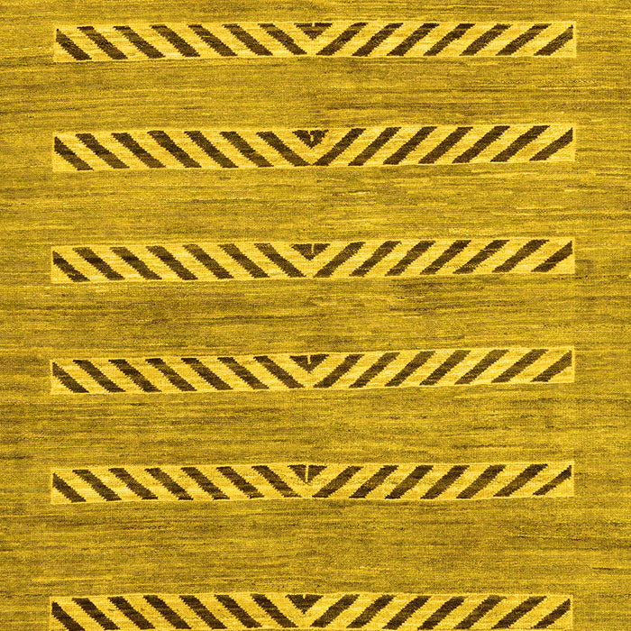 Machine Washable Abstract Yellow Modern Rug, wshabs69yw