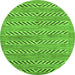 Round Abstract Green Modern Rug, abs69grn