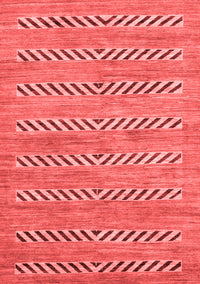 Abstract Red Modern Rug, abs69red