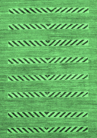 Abstract Emerald Green Modern Rug, abs69emgrn