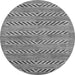 Round Abstract Gray Modern Rug, abs69gry