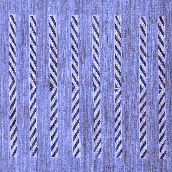 Square Abstract Blue Modern Rug, abs69blu