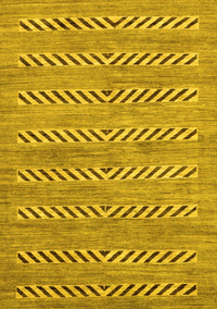 Abstract Yellow Modern Rug, abs69yw