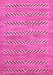 Machine Washable Abstract Pink Modern Rug, wshabs69pnk