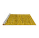 Sideview of Machine Washable Abstract Yellow Modern Rug, wshabs69yw