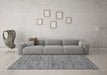 Machine Washable Abstract Gray Modern Rug in a Living Room,, wshabs69gry