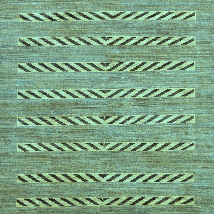 Square Abstract Light Blue Modern Rug, abs69lblu