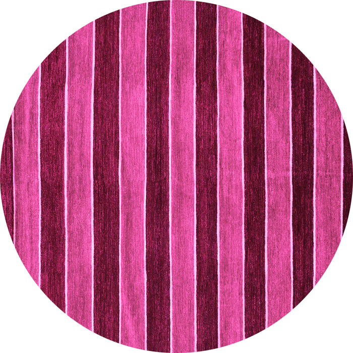 Round Abstract Pink Modern Rug, abs6pnk