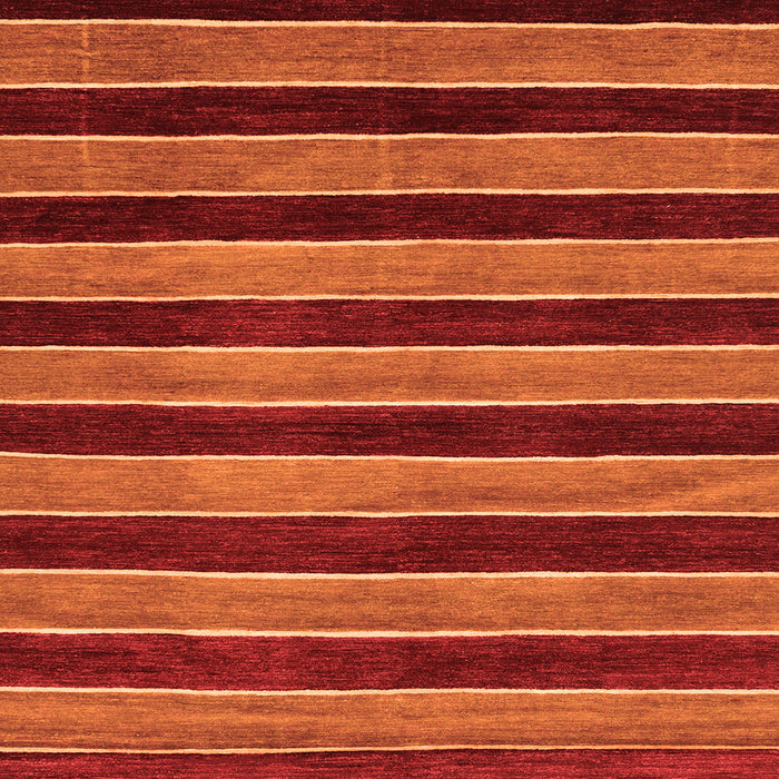 Square Abstract Orange Modern Rug, abs6org