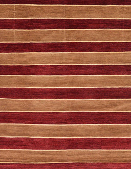 Machine Washable Abstract Orange Rug, wshabs6