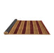 Sideview of Abstract Brown Modern Rug, abs6brn