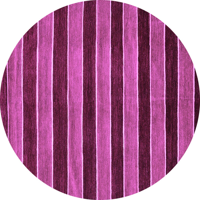 Round Abstract Purple Modern Rug, abs6pur