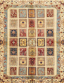 Abstract Red Modern Rug, abs700