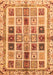 Abstract Orange Modern Rug, abs700org