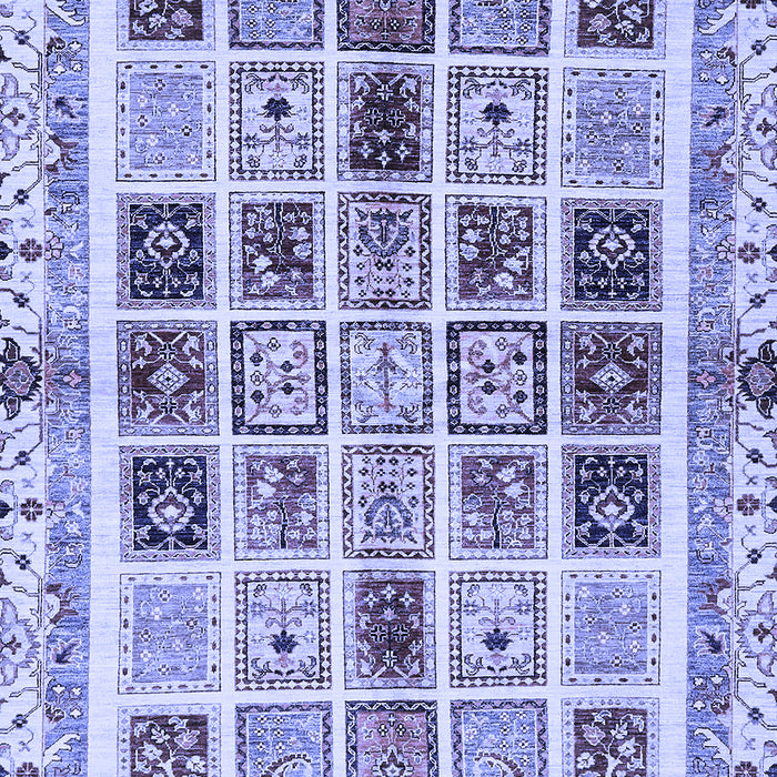 Machine Washable Abstract Blue Modern Rug, wshabs700blu