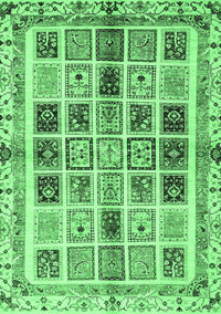 Abstract Emerald Green Modern Rug, abs700emgrn